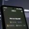 Smartphone screen displays ai chatbot interface