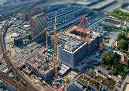 aerial view photography of building